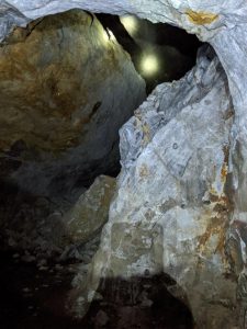 Ore vein underground